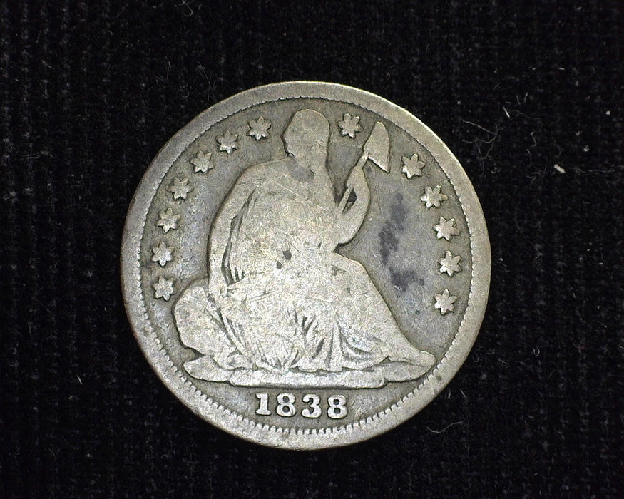 1838 Liberty Seated Half Dime G - US Coin