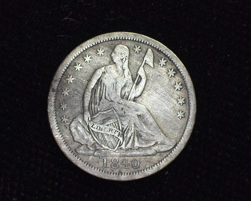 1840 Liberty Seated Half Dime F - US Coin