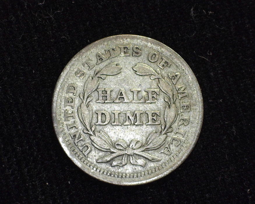 1857 Liberty Seated Half Dime F - US Coin