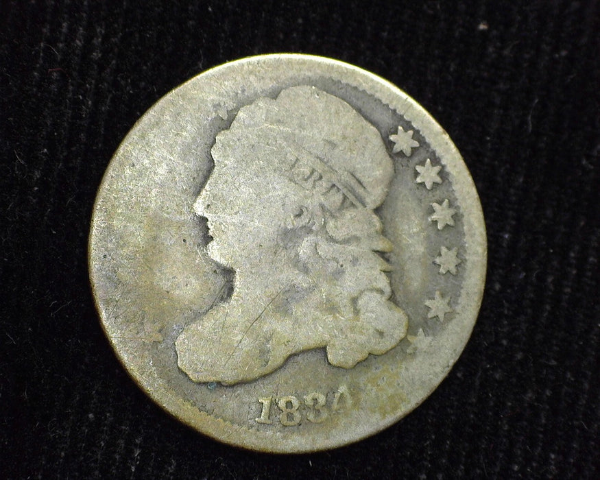 1834 Capped Bust Dime AG - US Coin