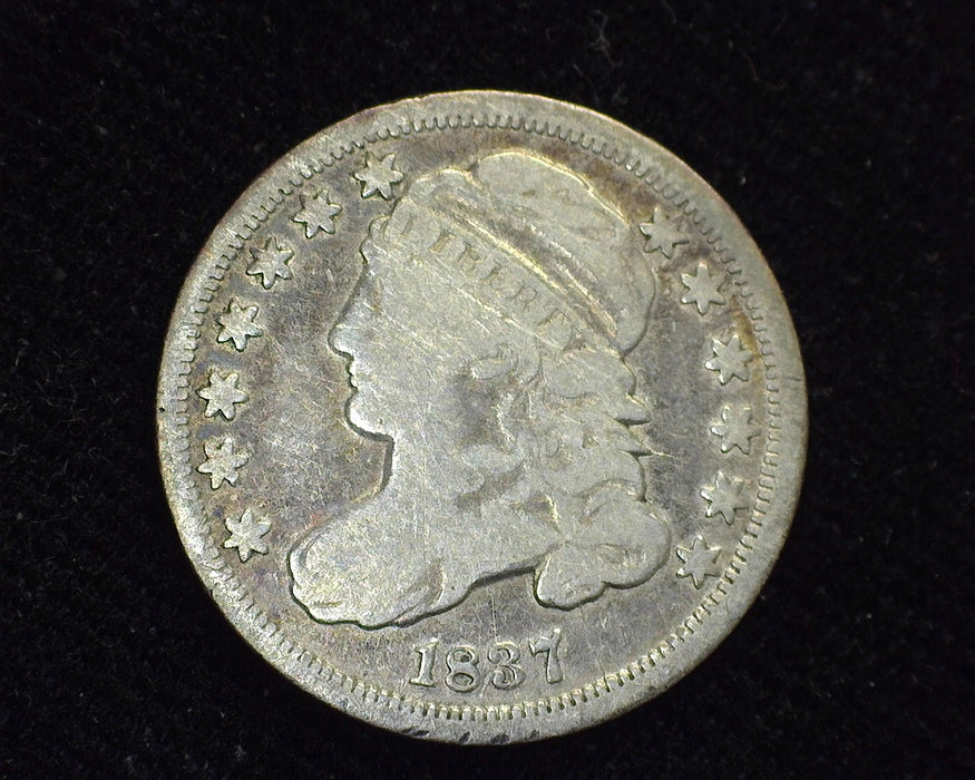 1837 Capped Bust Dime F - US Coin