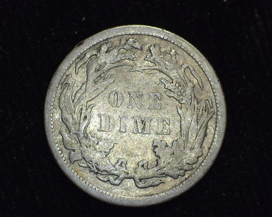 1882 Liberty Seated Dime VF Scratches - US Coin