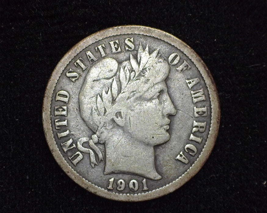 1901 O Barber Dime F - US Coin