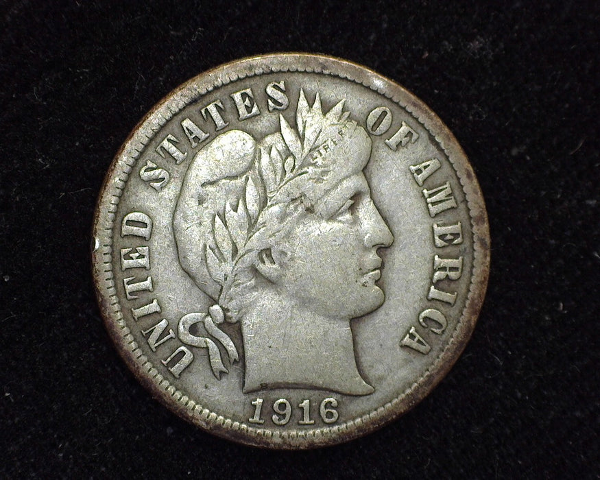 1916 Barber Dime F - US Coin