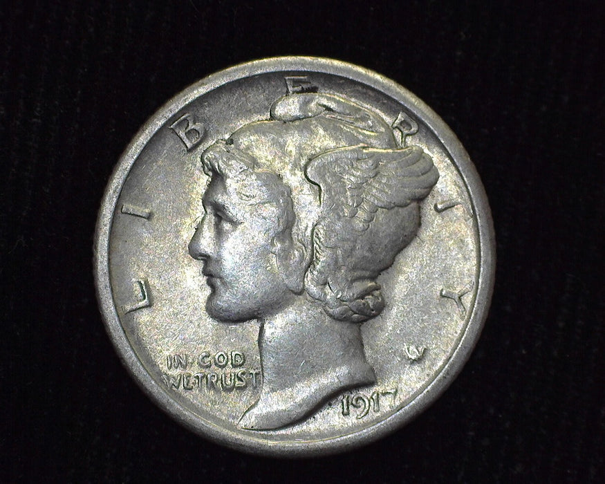 1917 Mercury Dime AU - US Coin