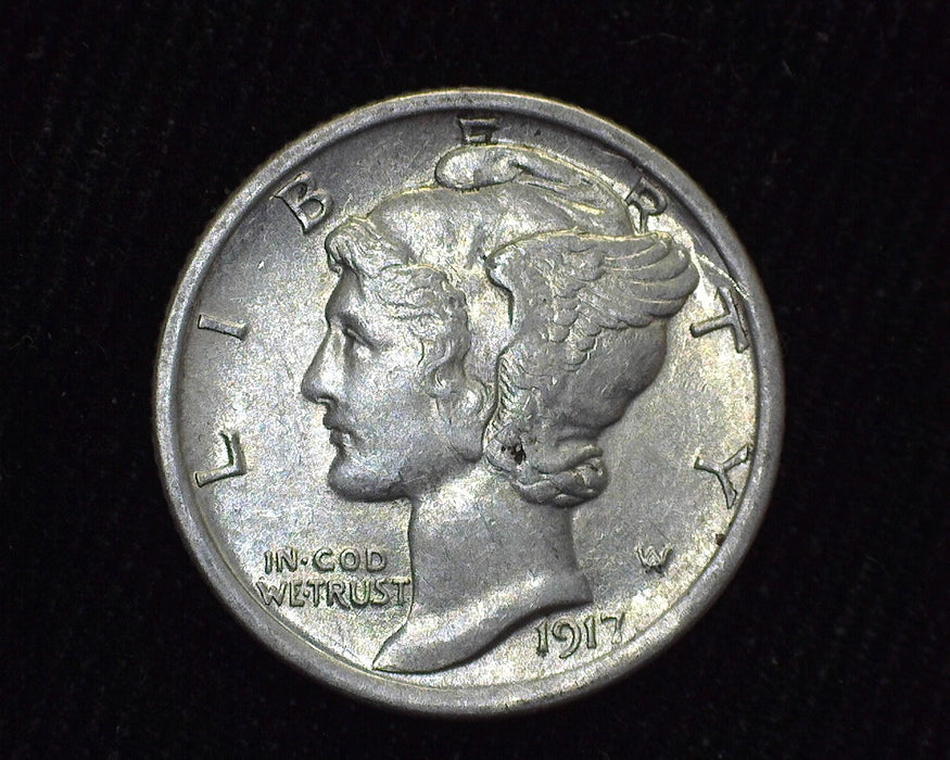 1917 Mercury Dime AU - US Coin