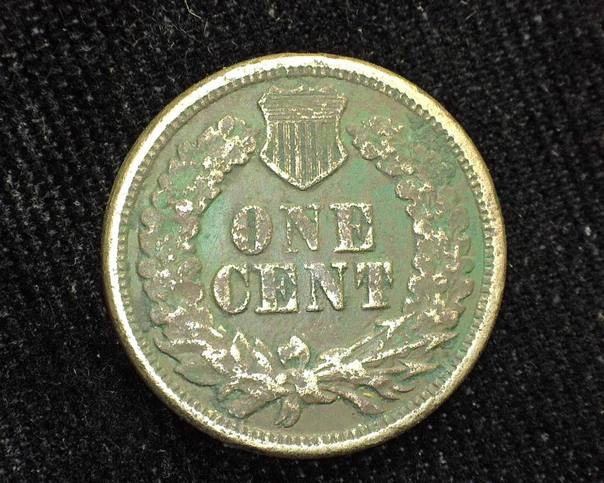 1863 Indian Head Penny/Cent F Pitting - US Coin