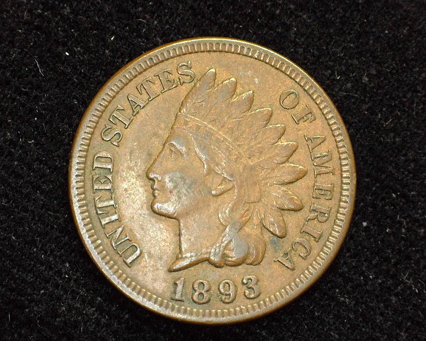 1893 Indian Head Penny/Cent XF/AU - US Coin