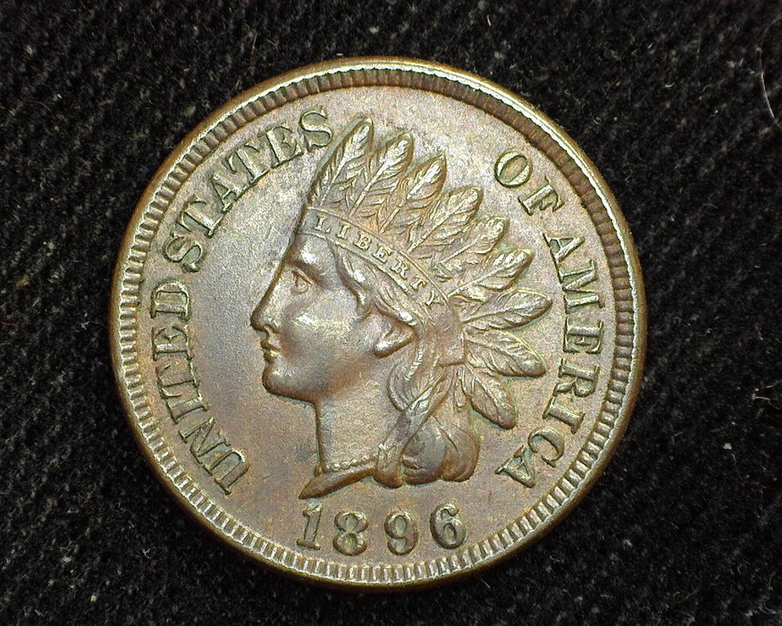 1896 Indian Head Penny/Cent AU - US Coin