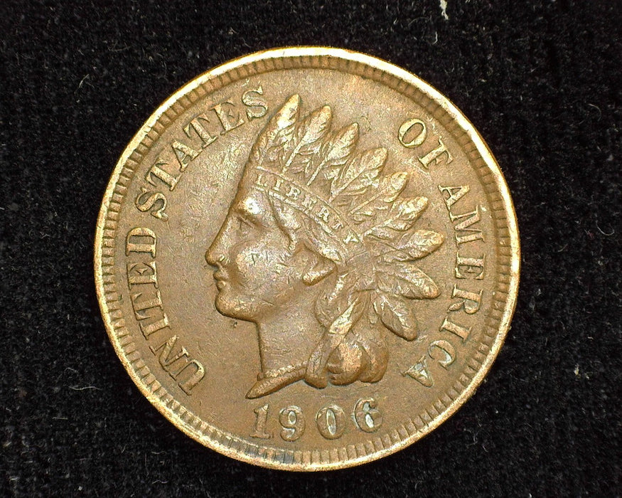 1906 Indian Head Penny/Cent XF - US Coin