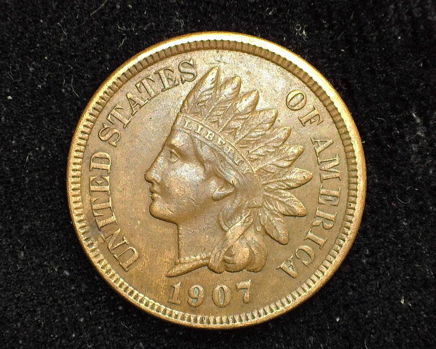 1907 Indian Head Penny/Cent XF - US Coin