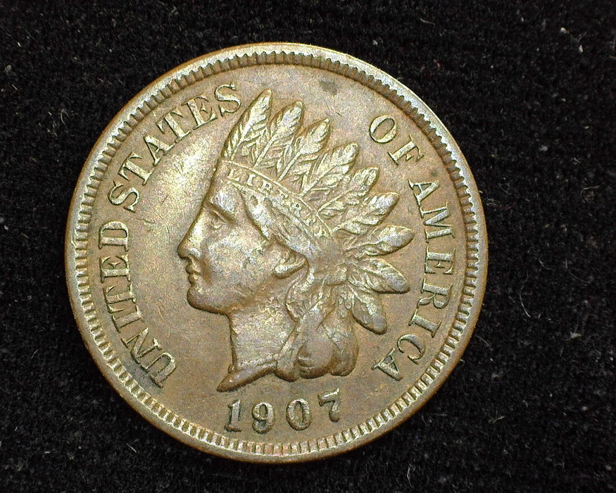 1907 Indian Head Penny/Cent VF/XF - US Coin