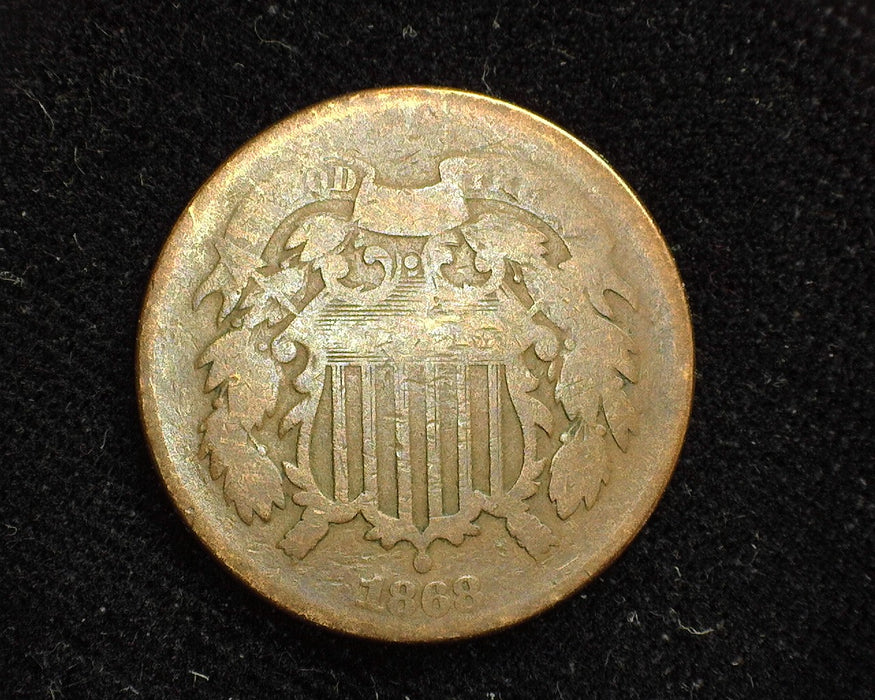 1868 Two Cent Piece G - US Coin