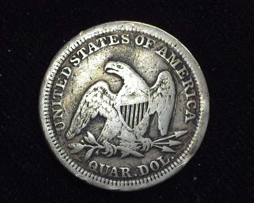 1854 Arrows Liberty Seated Quarter F - US Coin