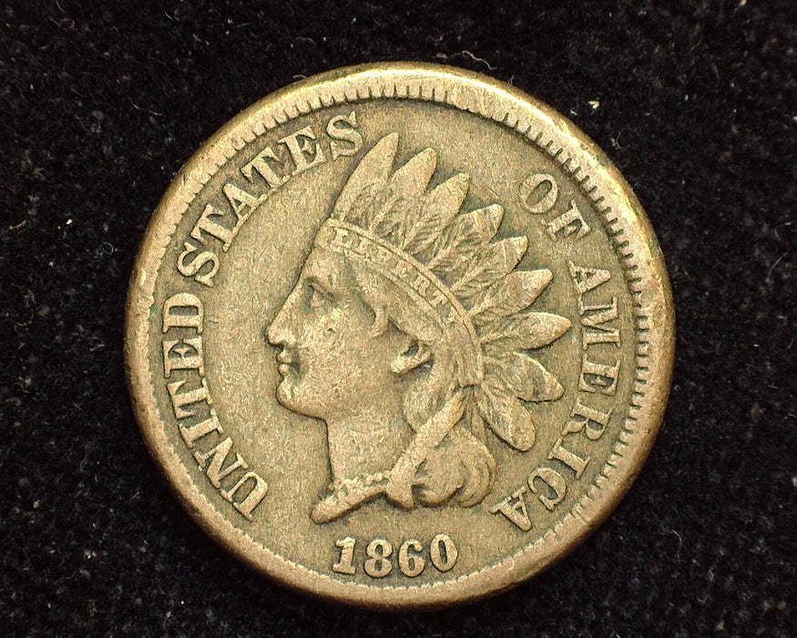 1860 Indian Head Penny/Cent F - US Coin