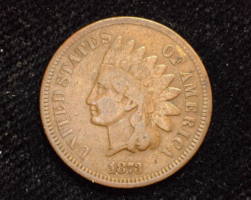 1873 Indian Head Penny/Cent VG - US Coin