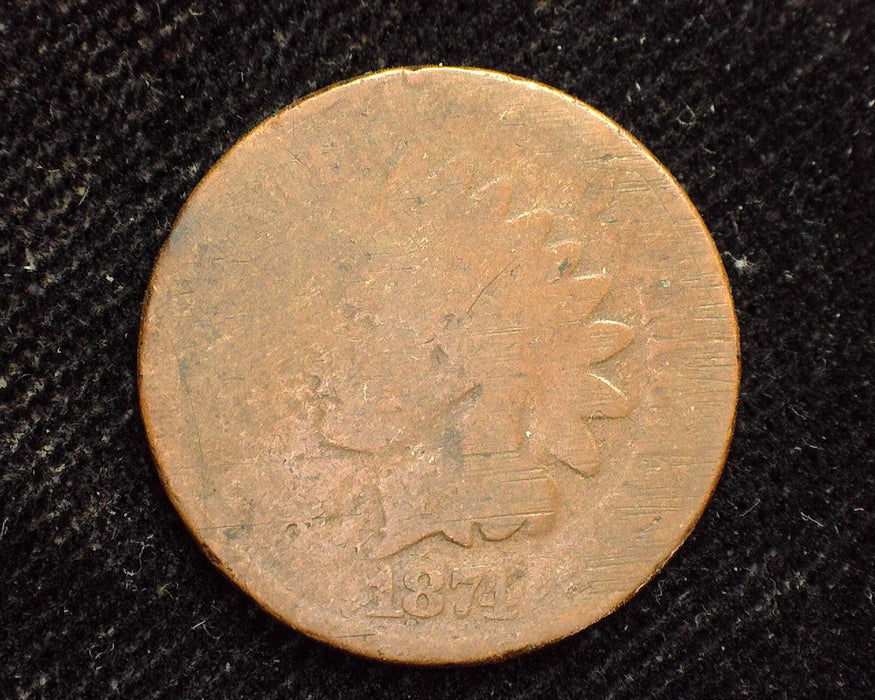 1874 Indian Head Penny/Cent Filler - US Coin