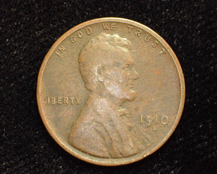 1910 S Lincoln Wheat Cent VG/F - US Coin