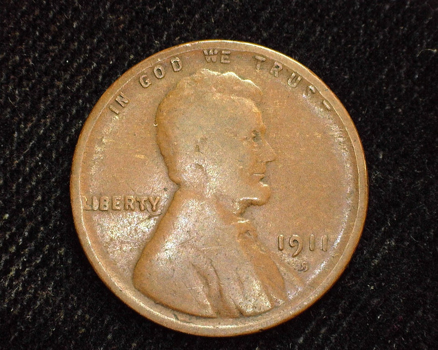 1911 S Lincoln Wheat Cent G - US Coin