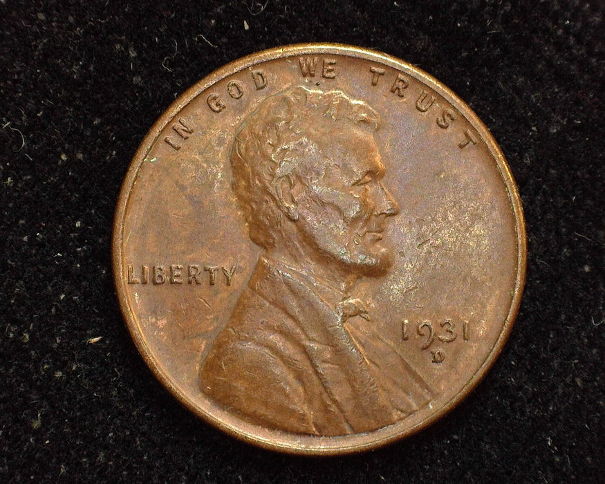 1931 D Lincoln Wheat Cent XF - US Coin