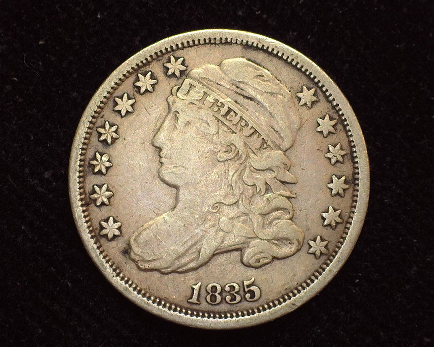 1835 Capped Bust Dime F - US Coin