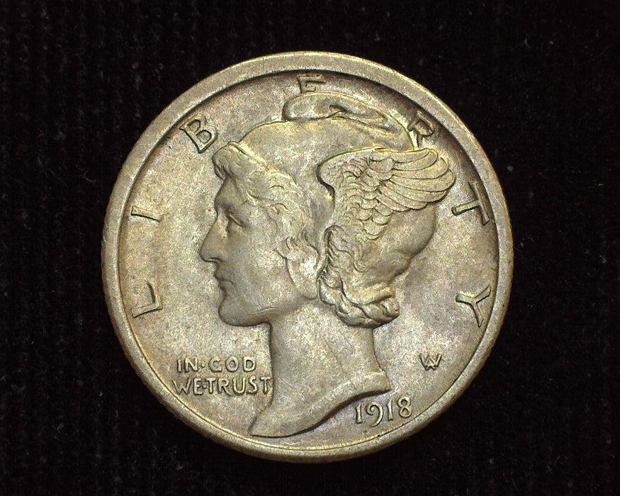 1918 S Mercury Dime XF - US Coin