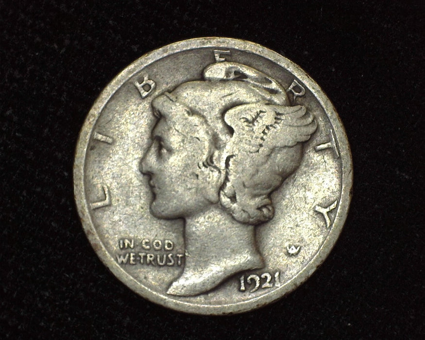 1921 Mercury Dime VG - US Coin