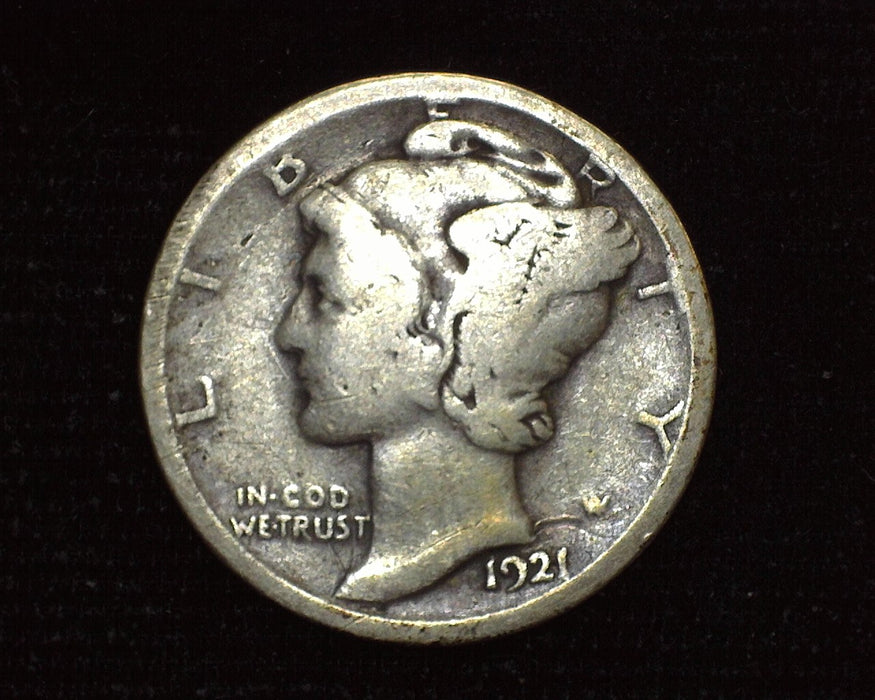 1921 Mercury Dime G - US Coin