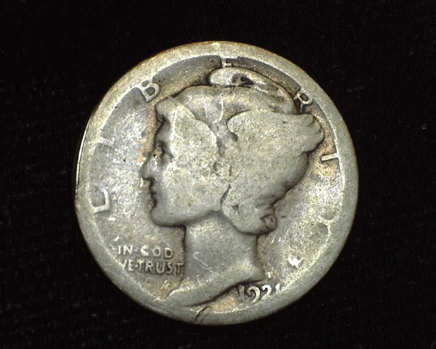 1921 Mercury Dime AG - US Coin