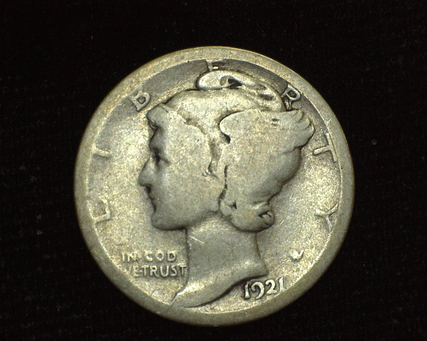 1921 Mercury Dime AG - US Coin