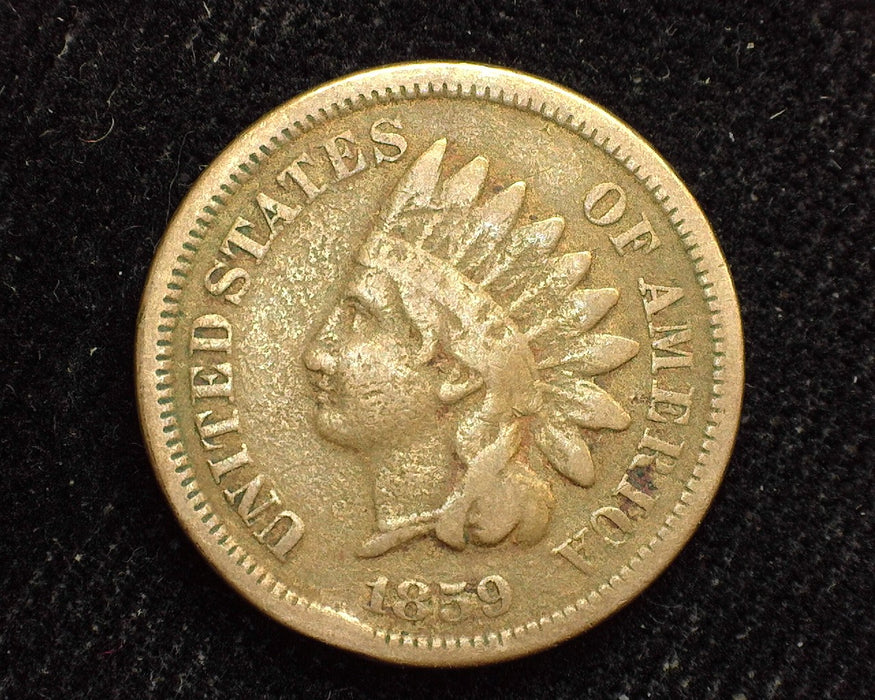 1859 Indian Head Penny/Cent VG - US Coin