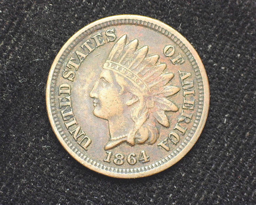 1864 Bronze Indian Head Penny/Cent VF - US Coin