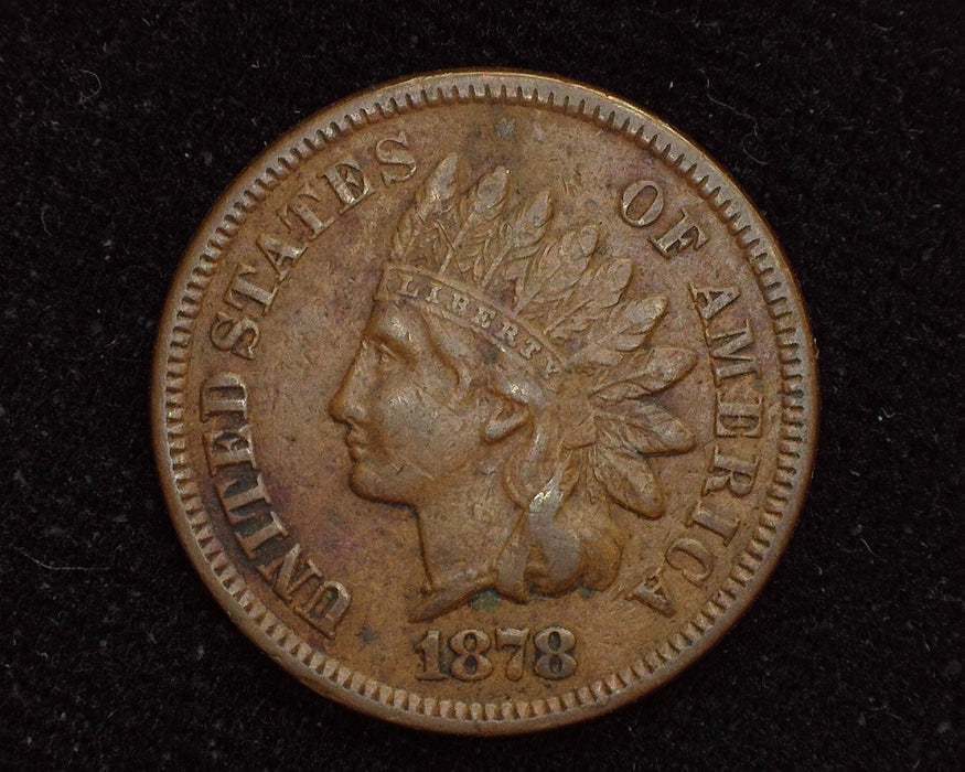 1878 Indian Head Penny/Cent VF - US Coin