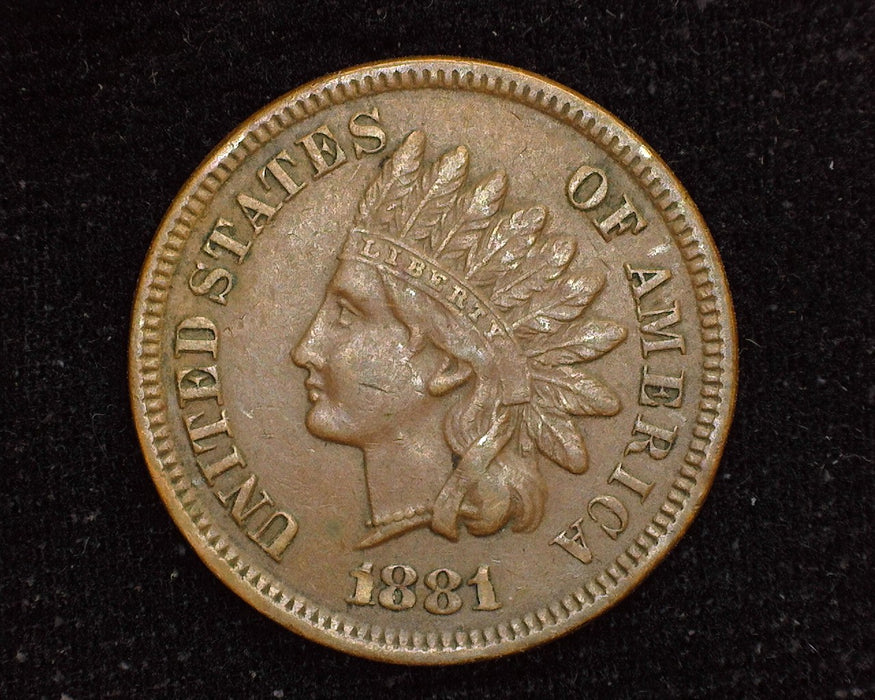 1881 Indian Head Penny/Cent VF/XF - US Coin