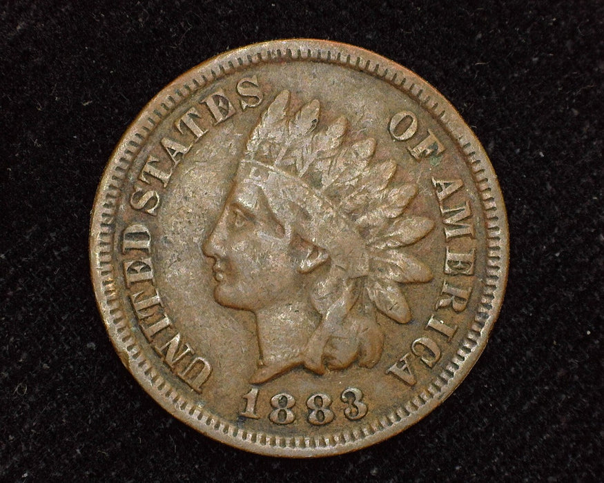 1883 Indian Head Penny/Cent F - US Coin