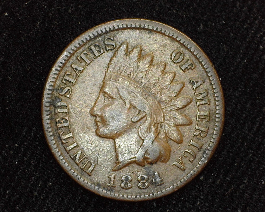 1884 Indian Head Penny/Cent VF - US Coin