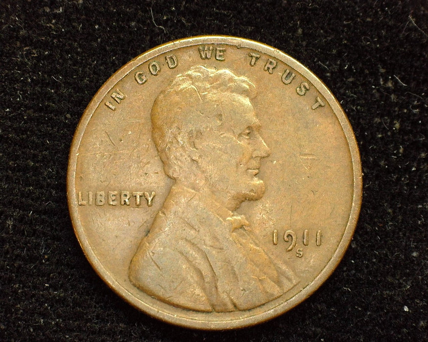 1911 S Lincoln Wheat Cent VF - US Coin