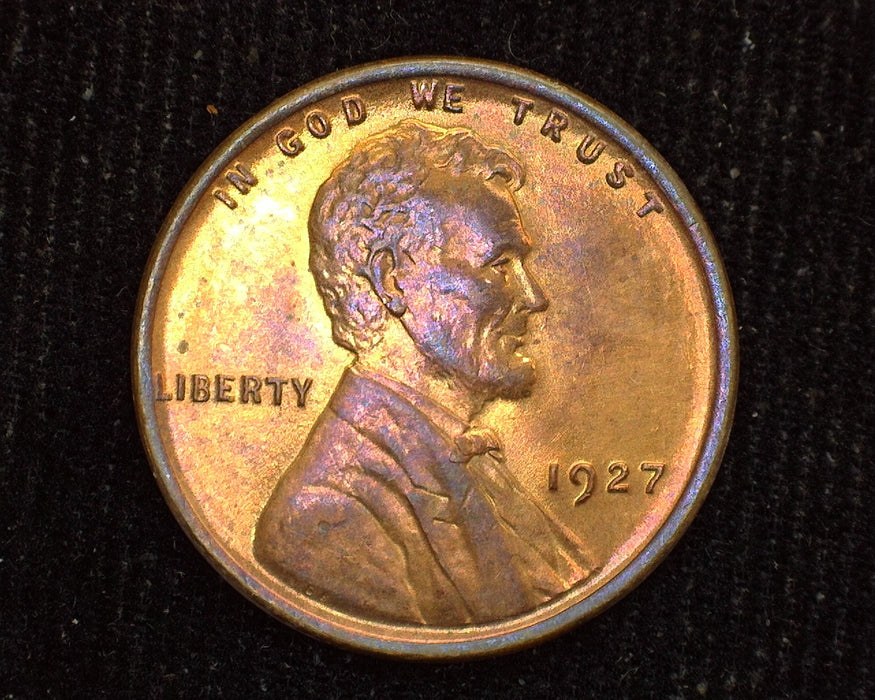 1927 Lincoln Wheat Cent Choice Red BU - US Coin