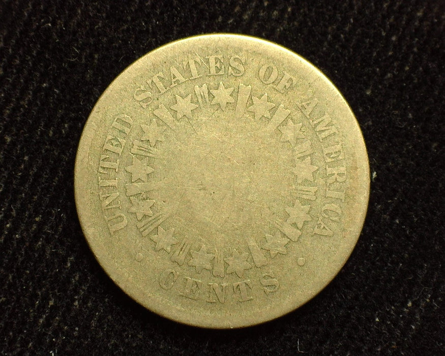 1866 Rays Shield Nickel AG/G - US Coin