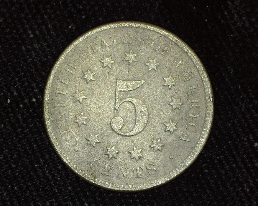 1869 Shield Nickel Porous surface F - US Coin