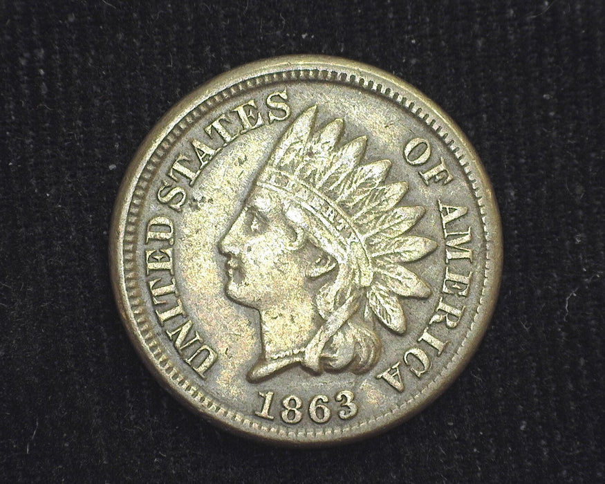 1863 Indian Head Penny/Cent VF - US Coin