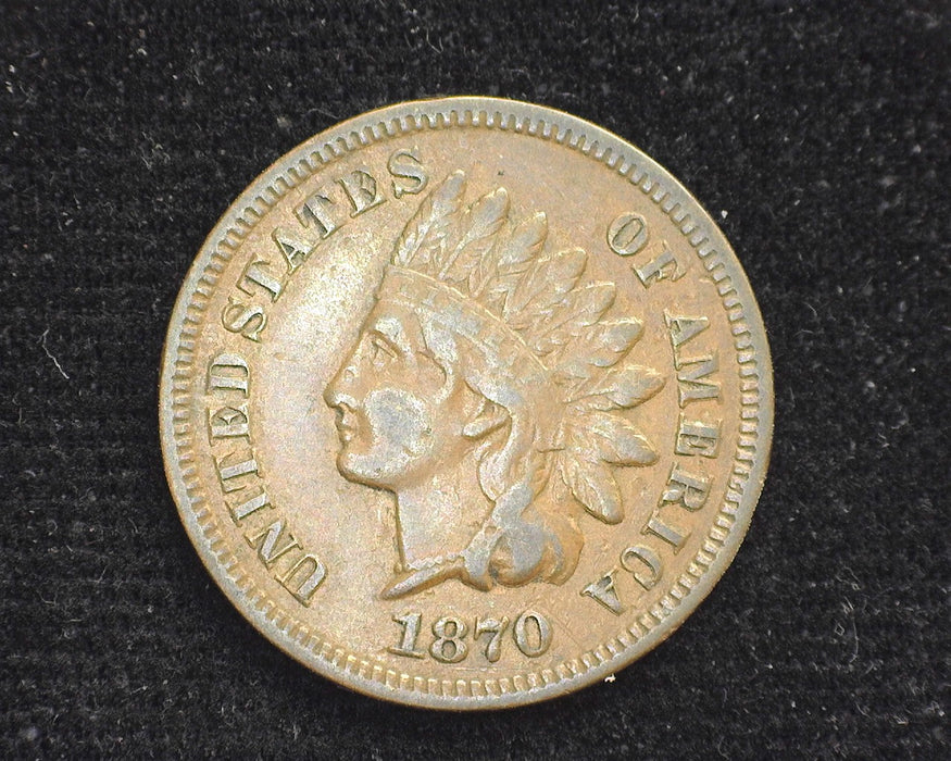 1870 Indian Head Penny/Cent VF- US Coin