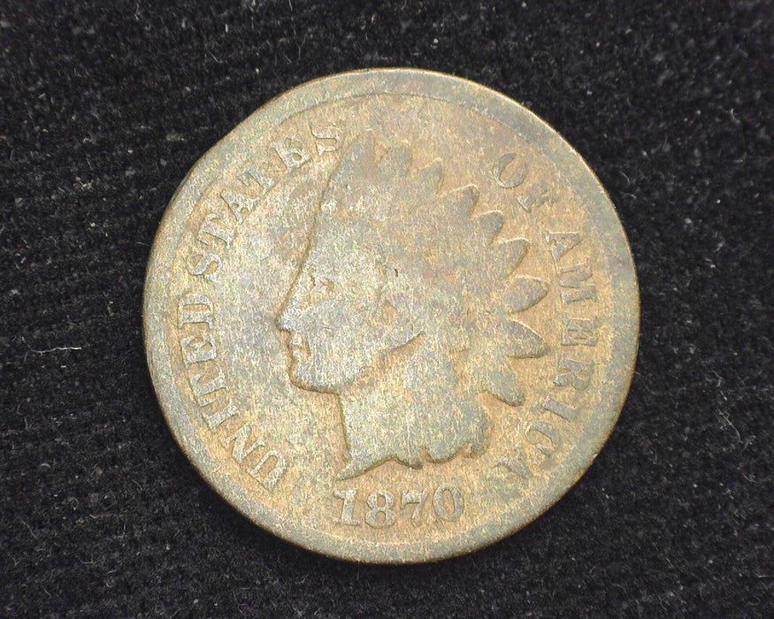 1870 Indian Head Penny/Cent G- US Coin