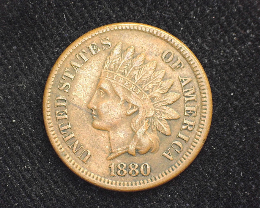 1880 Indian Head Penny/Cent VF/XF - US Coin