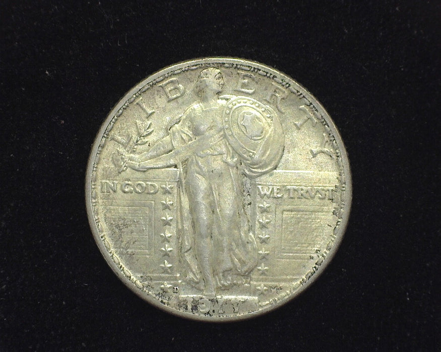 1917 D Type 2 Standing Liberty Quarter XF/AU - US Coin