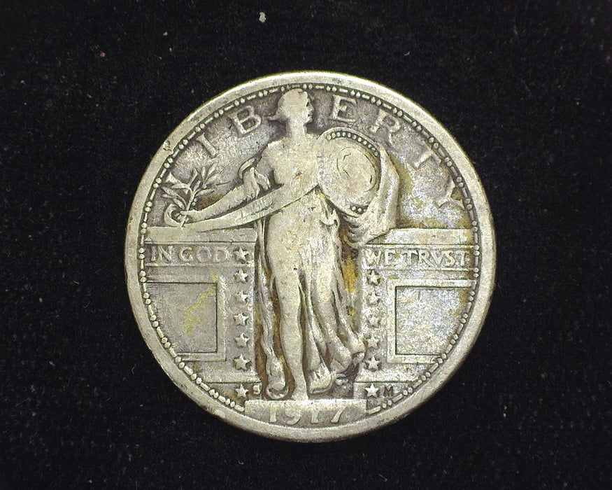 1917 S Type 1 Standing Liberty Quarter VG - US Coin