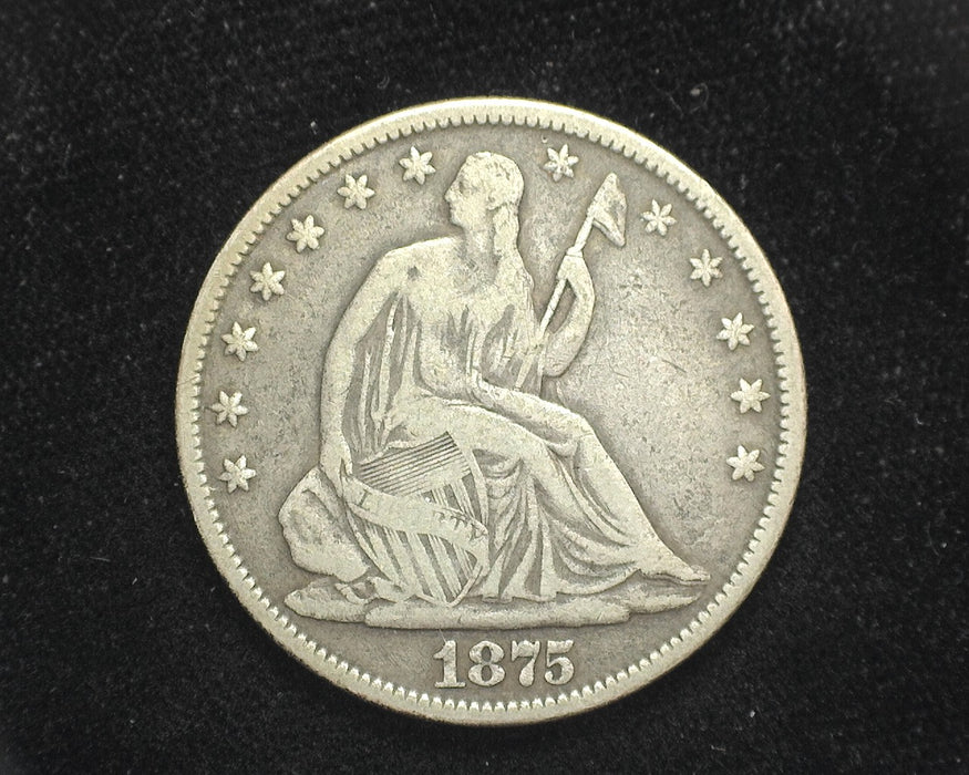 1875 Seated Liberty Half Dollar VG - US Coin