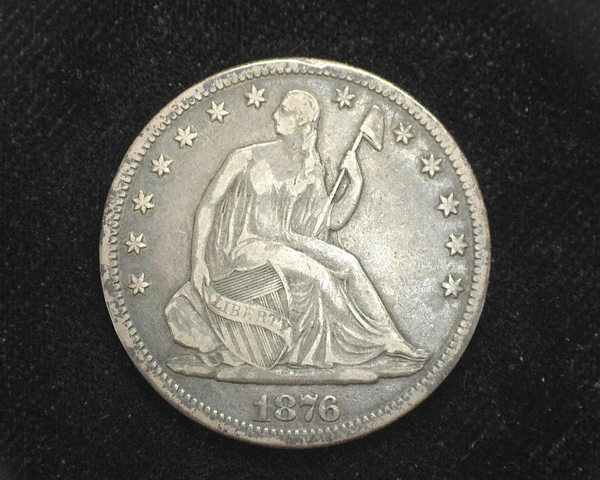 1876 CC Seated Liberty Half Dollar VF - US Coin