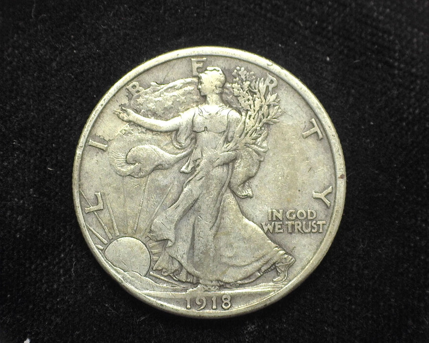 1918 S Liberty Walking Half Dollar VF - US Coin