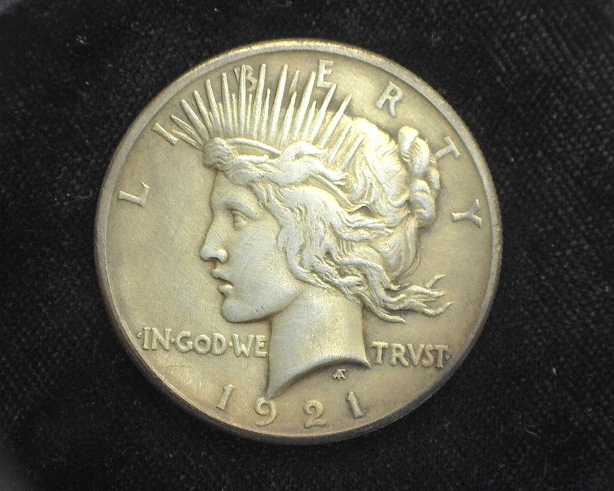 1921 Peace Dollar AU Very faint hairlines - US Coin